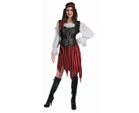 Role play-set for adult Classic Pirate (shirt, skirt, belt, headband), size S